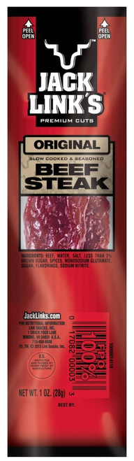 Jack Link's 02027 Beef Steak Stick, Original Flavor, 1 oz Bag [SKU: ORG0723908]