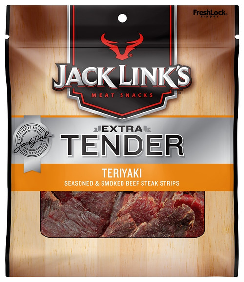 Jack Link's 10000016964 Beef Steak Strip, Teriyaki Flavor, 2.85 oz Bag [SKU: ORG4618914]