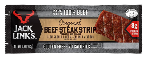 Jack Link's 10000021189 Beef Steak Strip, Original Flavor, 0.9 oz Pack [SKU: ORG4619193]