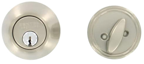 Dexter JD60V619 Deadbolt, 3 Grade, Metal, Satin Nickel, 2-3/8 to 2-3/4 in Backset, C Keyway [SKU: ORG3075330]