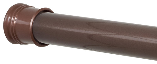 Zenna Home 506RB/505RB Shower Curtain Rod, 42 to 72 in L Adjustable, 1 in Dia Rod, Plastic/Steel, Oil-Rubbed Bronze [SKU: ORG2524288]