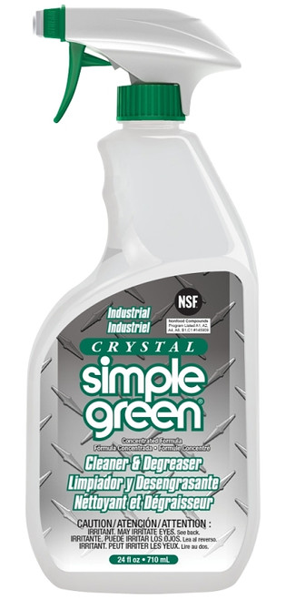Simple Green 0610001219024 Industrial Cleaner and Degreaser, 24 oz Trigger Bottle, Liquid, Sassafras, Green [SKU: ORG0385583]