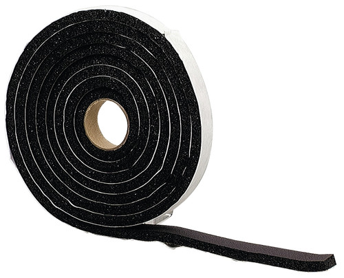 M-D 06635 Premium Weatherstrip Tape, 3/4 in W, 10 ft L, Rubber, Black [SKU: ORG1591460]