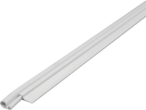 M-D 43304 Weatherstrip, 1 in W, 1 in Thick, 84 in L, Aluminum, White [SKU: ORG3167848]