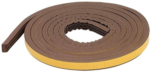 M-D 63644 Weatherstrip Tape, 19/32 in W, 10 ft L, EPDM Rubber, Brown [SKU: ORG3423977]