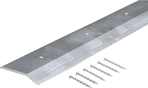 M-D 66449 Carpet Trim, 72 in L, 2 in W, Smooth Surface, Aluminum, Polished [SKU: ORG5487061]