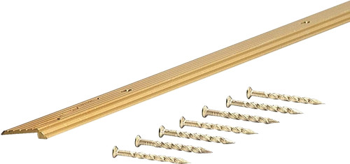 M-D 79111 Tile Edge, 72 in L, 3/4 in W, Vinyl, Satin Brass [SKU: ORG5133079]