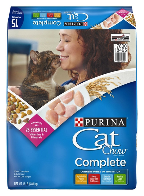 Cat Chow 1780018495 Cat Food, Dry, 15 lb Bag [SKU: ORG1154178]