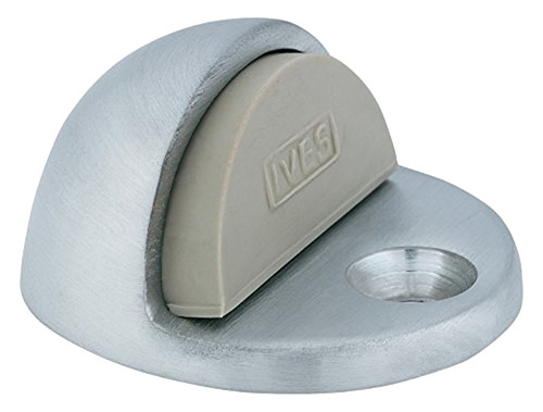 Schlage 436B15 Door Stop, 2 in Dia Base, Brass, Satin Nickel [SKU: ORG7225980]