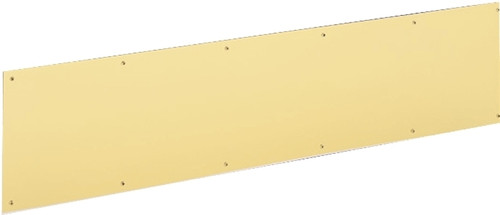 Schlage SC8400B3-8X34 Kick Plate, 34 in L, 8 in W, Brass, Anodized Brass [SKU: ORG6535637]