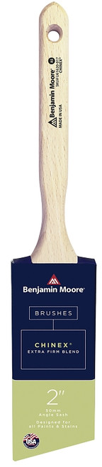Benjamin Moore U61620-017 Paint Brush, Extra-Firm Brush, 2-11/16 in L Bristle, Chinex Bristle, Angle Sash Handle [SKU: ORG0249839]