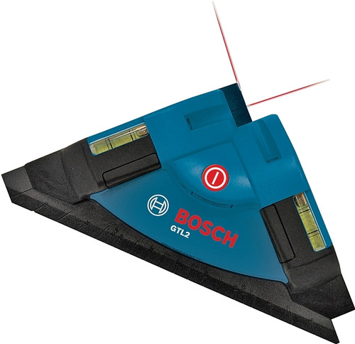 Bosch GTL2 Square Laser Level, 30 ft, +/-1/2 in Accuracy, 2-Beam [SKU: ORG5971486]