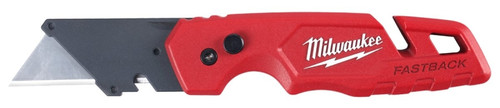 Milwaukee FASTBACK Series 48-22-1502 Utility Knife with Blade Storage, 1.27 in L Blade, 0.02 in W Blade, 5-Blade [SKU: ORG1384734]