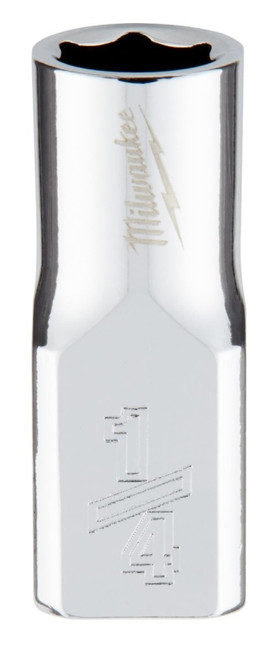 Milwaukee 45-34-9003 Socket, 1/4 in Socket, 1/4 in Drive, 6-Point, Chrome Vanadium Steel, Chrome [SKU: ORG1386648]