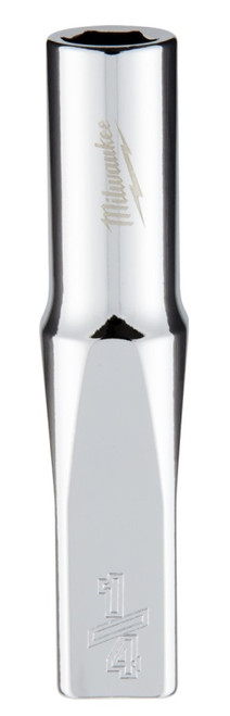 Milwaukee 45-34-9014 Socket, 1/4 in Socket, 1/4 in Drive, 6-Point, Chrome Vanadium Steel, Chrome [SKU: ORG1386820]