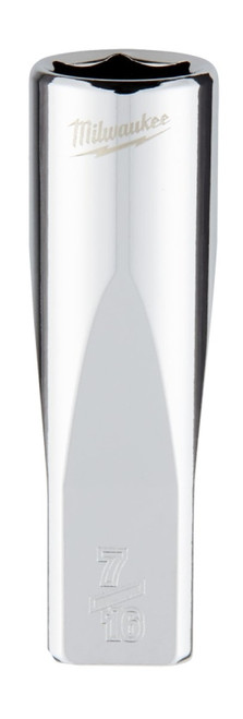 Milwaukee 45-34-9019 Socket, 7/16 in Socket, 1/4 in Drive, 6-Point, Chrome Vanadium Steel, Chrome [SKU: ORG1386895]