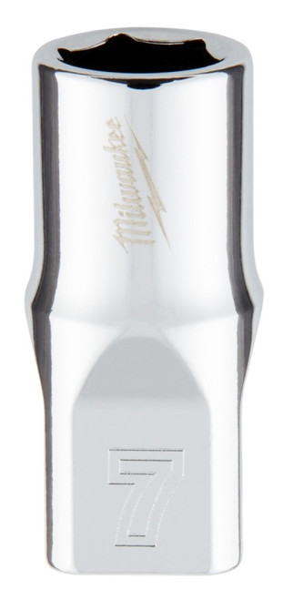 Milwaukee 45-34-9033 Socket, 7 mm Socket, 1/4 in Drive, 6-Point, Chrome Vanadium Steel, Chrome [SKU: ORG1386978]