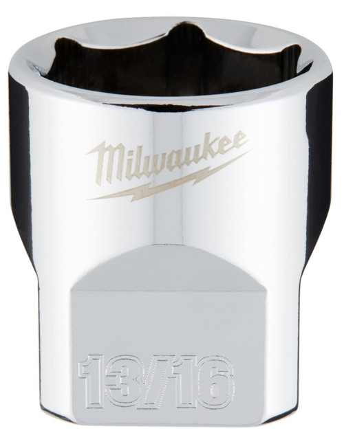 Milwaukee 45-34-9069 Socket, 13/16 in Socket, 3/8 in Drive, 6-Point, Chrome Vanadium Steel, Chrome [SKU: ORG1387802]