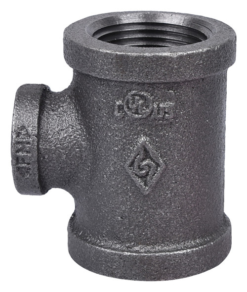 Prosource 11A1X1/2B Pipe Tee, 1/2 x 1 in, Threaded, Malleable Iron, SCH 40 Schedule, 300 PSI Pressure [SKU: ORG6101620]