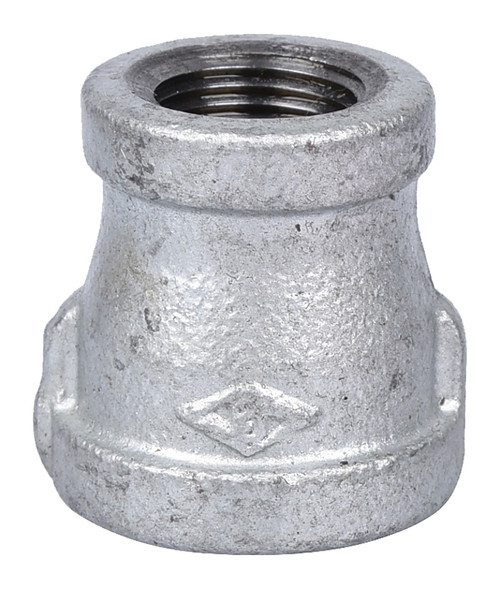 ProSource 24-1/2X3/8G Reducing Pipe Coupling, 1/2 x 3/8 in, Threaded, Malleable Steel, SCH 40 Schedule [SKU: ORG6102875]
