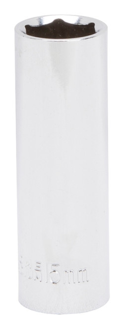 Vulcan MT6507032 Drive Socket, 15 mm Socket, 3/8 in Drive, 6-Point, Chrome Vanadium Steel, Chrome [SKU: ORG8535148]
