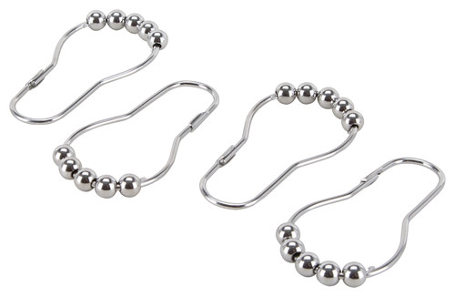 Simple Spaces SD-BH-CH Roller Ball Curtain Hook, Steel, Chrome, 1-1/2 in W, 3 in H [SKU: ORG0240879]