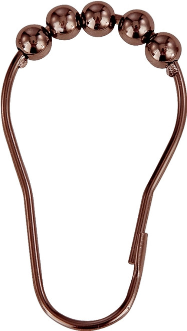 Simple Spaces SD-BH-VB Roller Ball Curtain Hook, Steel, Venetian Bronze, 1-1/2 in W, 3 in H [SKU: ORG0361972]