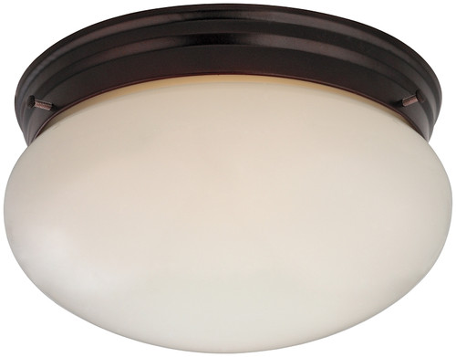 Boston Harbor Two Light Round Ceiling Fixture, 120 V, 60 W, 2-Lamp, A19 or CFL Lamp, Bronze Fixture [SKU: ORG4506523]