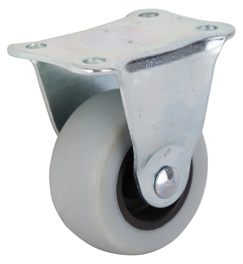 ProSource JC-N01-G Rigid Caster, 2 in Dia Wheel, 23 mm W Wheel, Thermoplastic Rubber Wheel, Gray, 105 lb [SKU: ORG9469438]