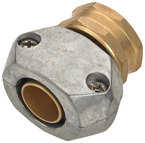 Landscapers Select GC533 Hose Coupling, 5/8 to 3/4 in, Female, Brass and zinc, Brass and Silver [SKU: ORG7264740]