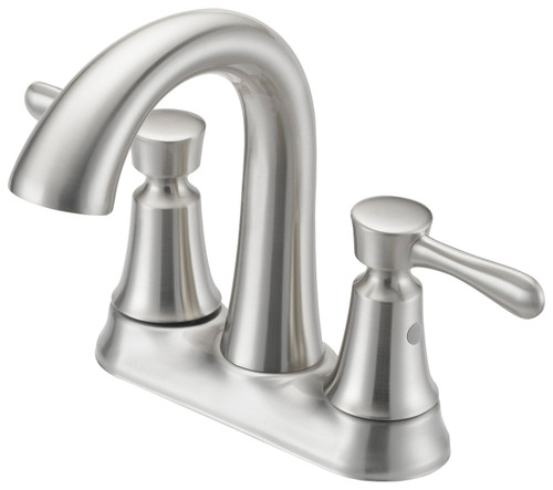 Boston Harbor F51B0035NP Lavatory Faucet, 1.2 gpm, 2-Faucet Handle, 3-Faucet Hole, Metal/Plastic, Brushed Nickel [SKU: ORG2136760]