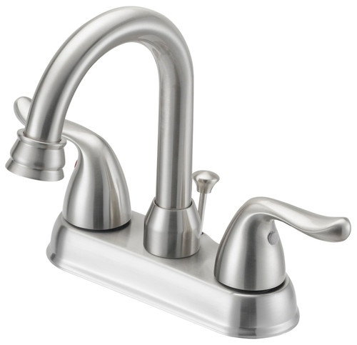 Boston Harbor TQ-5111080NP Lavatory Faucet, 1.2 gpm, 2-Faucet Handle, 3-Faucet Hole, Metal/Plastic, Brushed Nickel [SKU: ORG1492578]