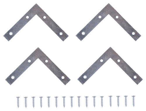 Prosource FC-Z05-C4PS Corner Brace, 5 in L, 5 in W, 7/8 in H, Steel, Zinc-Plated, 1.8 mm Thick Material [SKU: ORG0350959]