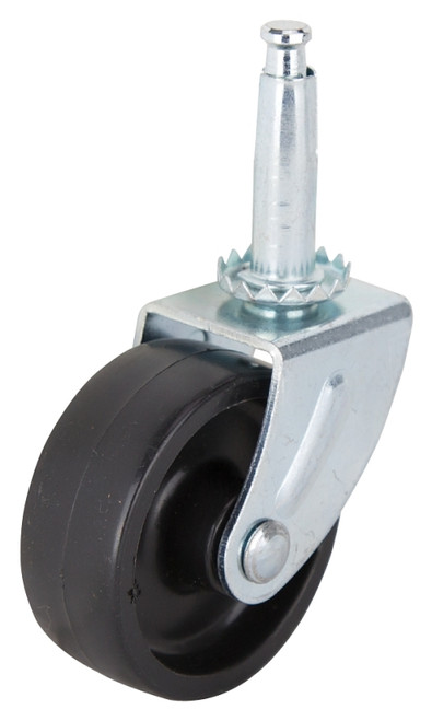 ProSource JC-B22-PS Swivel Caster, 2 in Dia Wheel, 2 in W Wheel, Black, 60 lb, Steel Housing Material [SKU: ORG7111990]