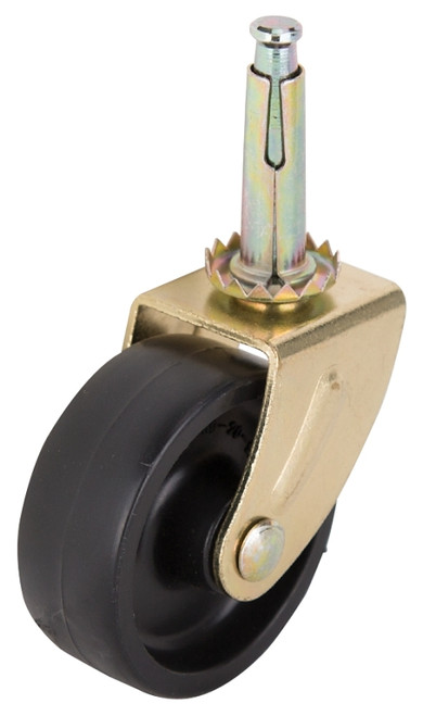 ProSource JC-B23-PS Swivel Caster, 2 in Dia Wheel, 2 in W Wheel, Black, 60 lb, Steel Housing Material [SKU: ORG7112006]