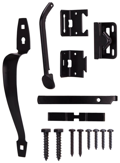 ProSource 33122PKB-PS Thumb Latch, 5/8 in Bolt Head, 6 in L Bolt, Steel, Powder-Coated [SKU: ORG1122266]