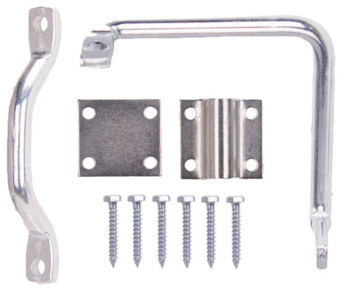 ProSource LR-184-PS Gate Latch Bar, 7/16 in Bolt Head, 5 in L Bolt, Steel, Zinc [SKU: ORG1201110]