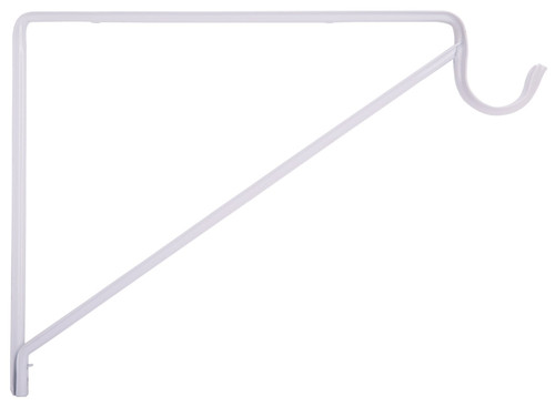 ProSource 21023PH-PCB-PS Standard-Duty Shelf/Rod Bracket, 132 lb/Pair, 13 in L, 9 in H, Steel, White [SKU: ORG1817527]