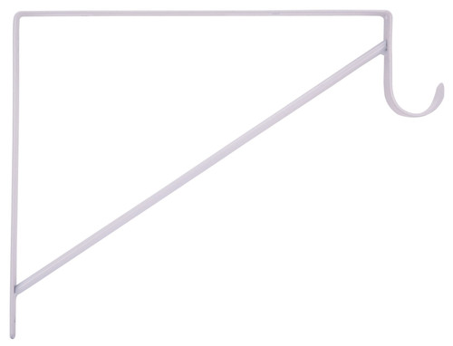 ProSource 21019PH-PCB-PS Heavy-Duty Shelf and Rod Bracket, 220 lb/Pair, 13 in L, 9-3/4 in H, Steel, White [SKU: ORG1820737]
