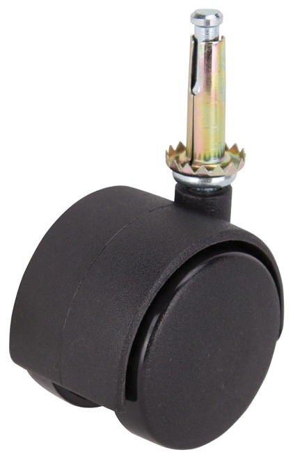 ProSource JC-F07-PS Caster, 2 in Dia Wheel, 2 in W Wheel, Nylon Wheel, Black, 75 lb, Nylon Housing Material [SKU: ORG7112220]