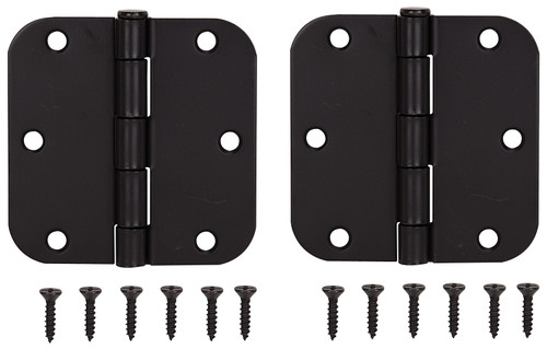 ProSource BH-102ORB-PS Door Hinge, Steel, Oil-Rubbed Bronze, Loose Pin, 180 deg Range of Motion, Screw Mounting [SKU: ORG2721231]