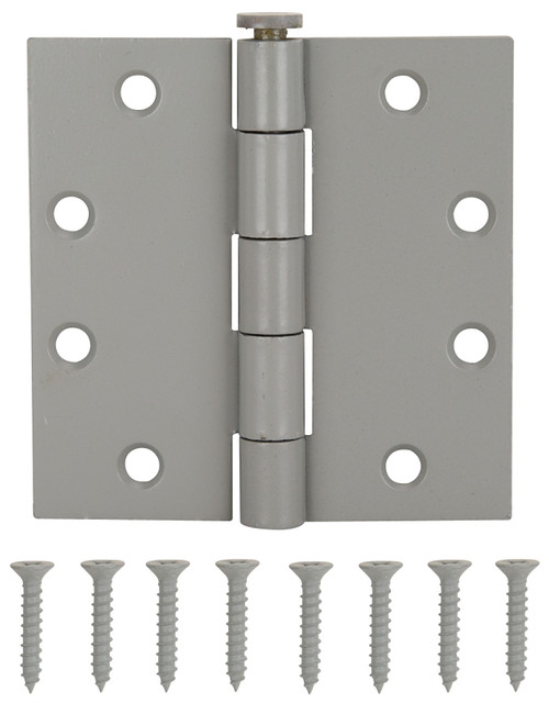 ProSource LR-017-PS Square Corner Door Hinge, Steel, Gray, Loose Pin, 180 deg Range of Motion, Screw Mount Mounting [SKU: ORG2809887]