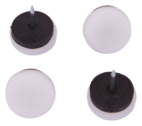 ProSource FE-50314-PS Furniture Glide, Plastic, white, White, 1-1/8 x 1-1/8 x 1-3/16 in Dimensions [SKU: ORG3080744]