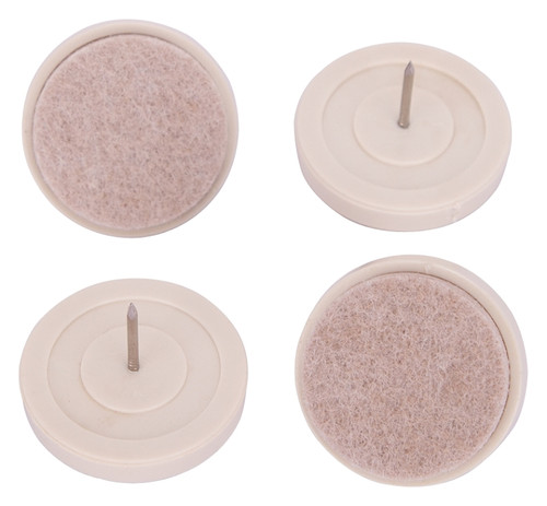 ProSource FE-S408-PS Furniture Glide, Felt Cloth, Gray/White, Gray/White, 1-1/2 x 1-1/2 x 1-1/8 in Dimensions [SKU: ORG3087319]