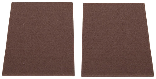 ProSource FE-S307-PS Furniture Pad, Felt Cloth, Brown, 6 x 4-1/2 in Dia, 4-1/2 in W, 5/64 in Thick, Square [SKU: ORG3277795]