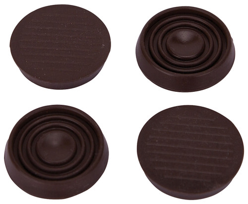 ProSource FE-S708-PS Caster Furniture Glide, Rubber, Brown, Brown, 1-3/4 x 1-3/4 x 3/8 in Dimensions [SKU: ORG3372505]
