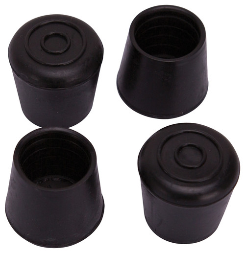 ProSource FE-50637-PS Furniture Leg Tip, Round, Rubber, Black, 1-1/8 in Dia, 1-5/8 in H [SKU: ORG3476793]