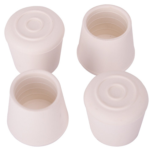 ProSource FE-50646-PS Furniture Leg Tip, Round, Rubber, White, 1-1/8 in Dia, 1-5/8 in H [SKU: ORG3532579]
