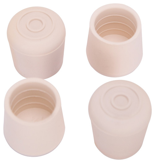 ProSource FE-50647-PS Furniture Leg Tip, Round, Rubber, White, 1-1/4 in Dia, 1-5/8 in H [SKU: ORG3537909]