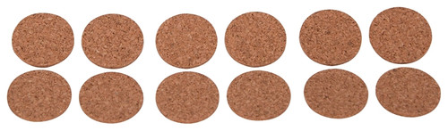 ProSource FE-50702-PS Furniture Pad, Cork, Brown, 1 in Dia, 5/64 in Thick, Round [SKU: ORG3815669]